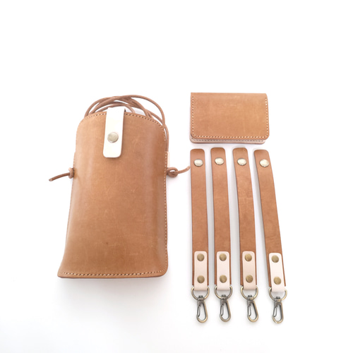 ランドセルリメイク Bセット スマホポーチ、選べる二種類のカード