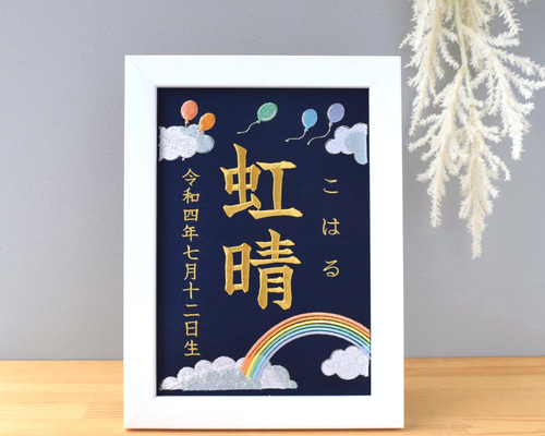 s様　2枚　メモリアルポスター　命名書　マクラメレインボー　虹　誕生日　出産祝い f15ea6a7afc328e42c37c62b4b6b42