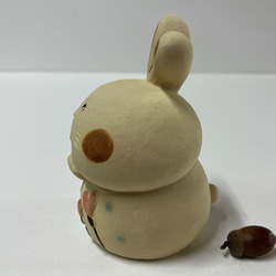 Zodiac生肖兔和紅布A-276陶瓷/Rabbit/rabbit 第7張的照片