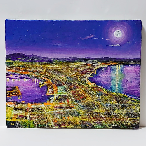 油絵 絵画 【函館夜景 】 絵画 HR 通販 14146831|Creema 油絵 絵画 【函館夜景 】 絵画 HR 通販 14146831|Creema