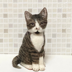 キジトラ♡羊毛フエルト♡リアルサイズ 楽天市場】本物そっくりなリアル猫 キジトラ 手作りキット