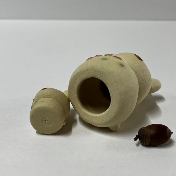干支　親子卯　と赤布　Ａ-278　陶製　/Rabbit/兔子 7枚目の画像
