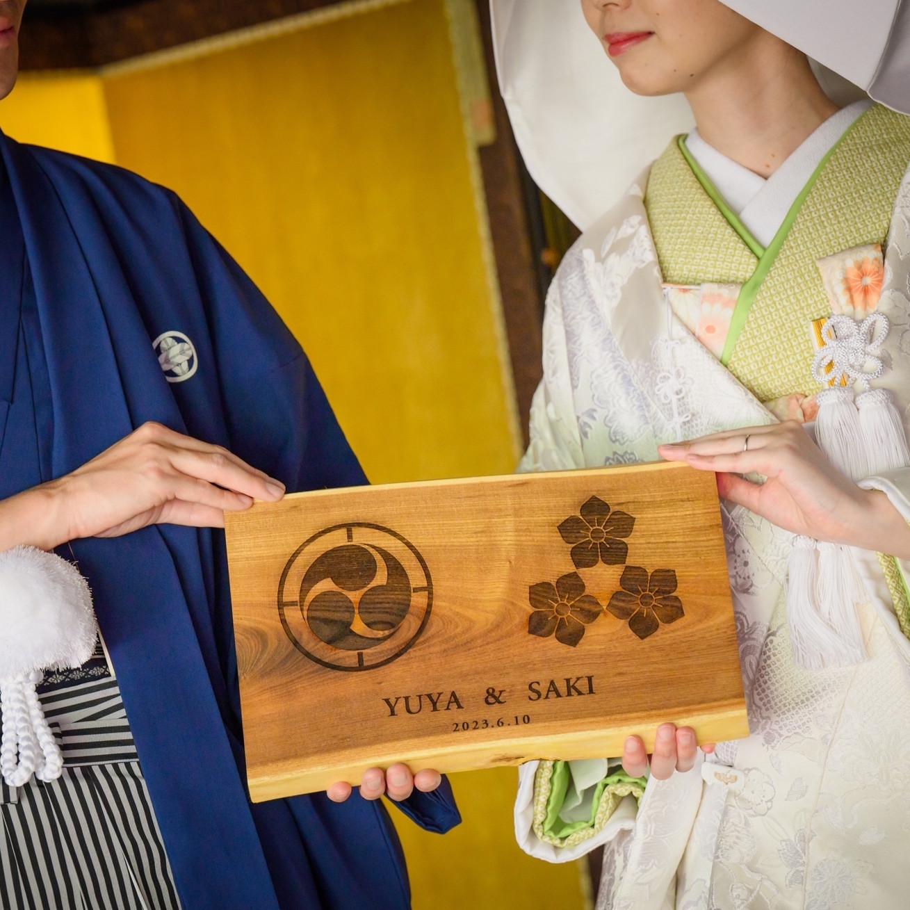 【オーダー制作】信州の樹を使った『縁樹の家紋ボード(小)』