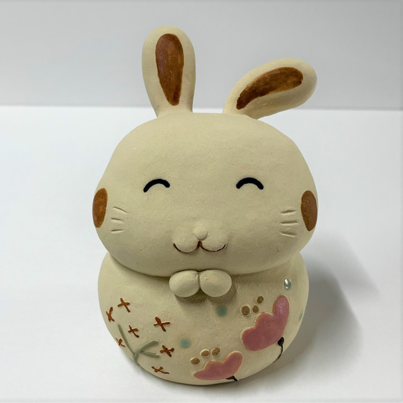十二生肖微笑兔A-279陶瓷/兔/兔 第5張的照片