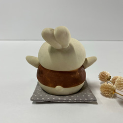 Yai no Rabbit（帶小墊子）O-214 Ceramic /Rabbit/Inko 第6張的照片