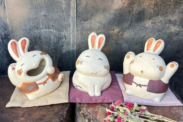 喜劇兔（小）O-209 Ceramic /Rabbit/Inko 第10張的照片
