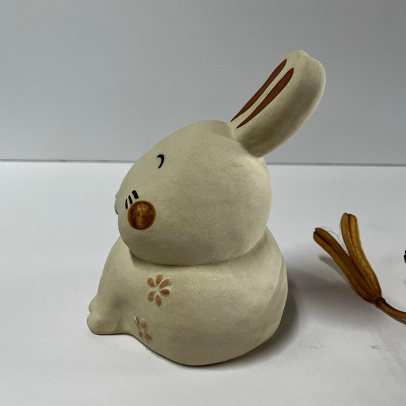 にっこりうさぎ　Ｏ-210　陶製　　/Rabbit/兔子 7枚目の画像