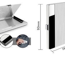 名刺入れ　ステンレス　メンズ　レディース　ビジネス用　薄型　名刺ケース プレゼント 12枚目の画像