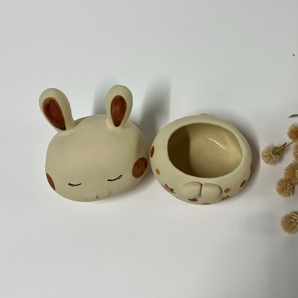 兔子 (配件盒) M-101-A 陶瓷 /Rabbit/Kaninchen/खरगोश 第7張的照片