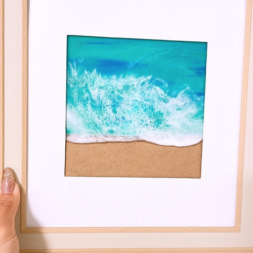 2点セット　レジンアート　海アート　エポキシレジンアート　インテリア　壁掛け レジンアート 海アート エポキシレジンアート インテリア 壁掛け