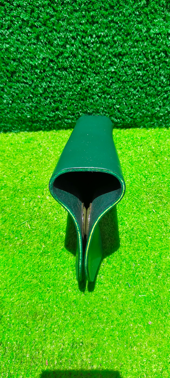 #ゴルフ　ピン型パターヘットカバー（レザークラウト）マグネット開閉式 5枚目の画像
