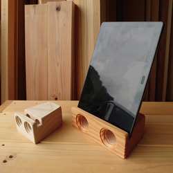 iPadスピーカースタンド『米松』 1枚目の画像