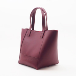 ＜在庫sale即納＞small square bag（ボルドー）/牛革タンニン鞣し/taly leather/HB042 2枚目の画像
