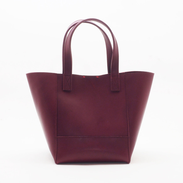 ＜在庫sale即納＞small square bag（ボルドー）/牛革タンニン鞣し/taly leather/HB042 1枚目の画像