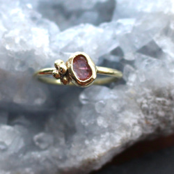 【一点物】9号　10月誕生石　癒し　ピンクトルマリンのリング　指輪 2枚目の画像