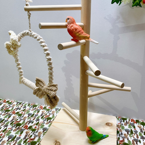 受注生産*天然木を使用 バードタワー✨ ~中サイズ~】 ハウス・小屋