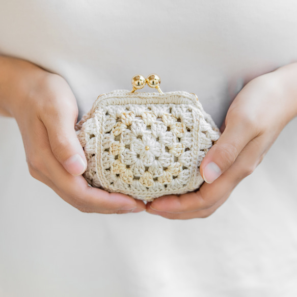 夏季限定・受注制作】手編み かぎ針編み モチーフ編み グラニー