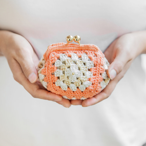 夏季限定・受注制作】手編み かぎ針編み モチーフ編み グラニー