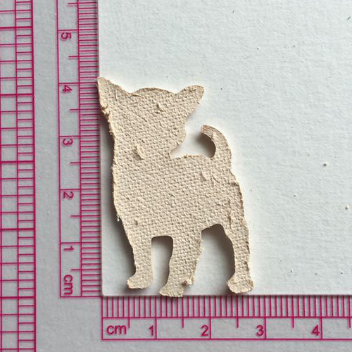 ヌメ革タグ】15枚 可愛いすぎる チワワちゃん ナチュラル ハンドメイド