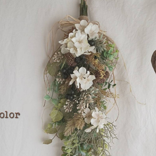 専用＊野の花2種　フェイクスワッグ 専用＊野の花2種 フェイクスワッグ 雑貨】 フェイクフラワー・スワッグ