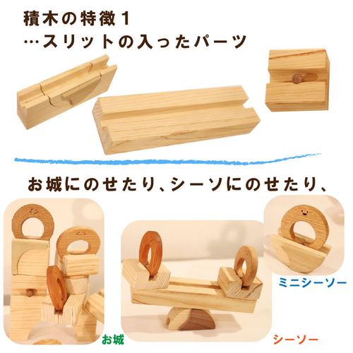 出産祝い【0才～4才まで工夫で長く遊べる知育おもちゃ】かちゃ つみき