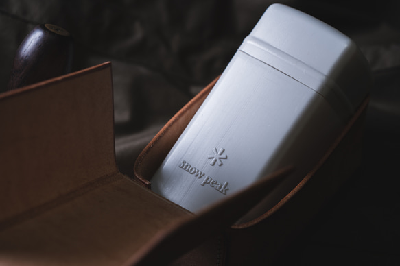 【受注生産】スノーピーク ノクターン シンプルレザーケース プエブロ ナチュラル 2枚目の画像