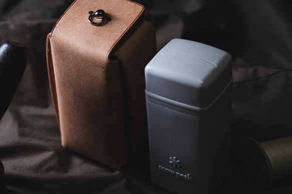 【受注生産】スノーピーク ノクターン シンプルレザーケース プエブロ ナチュラル 4枚目の画像