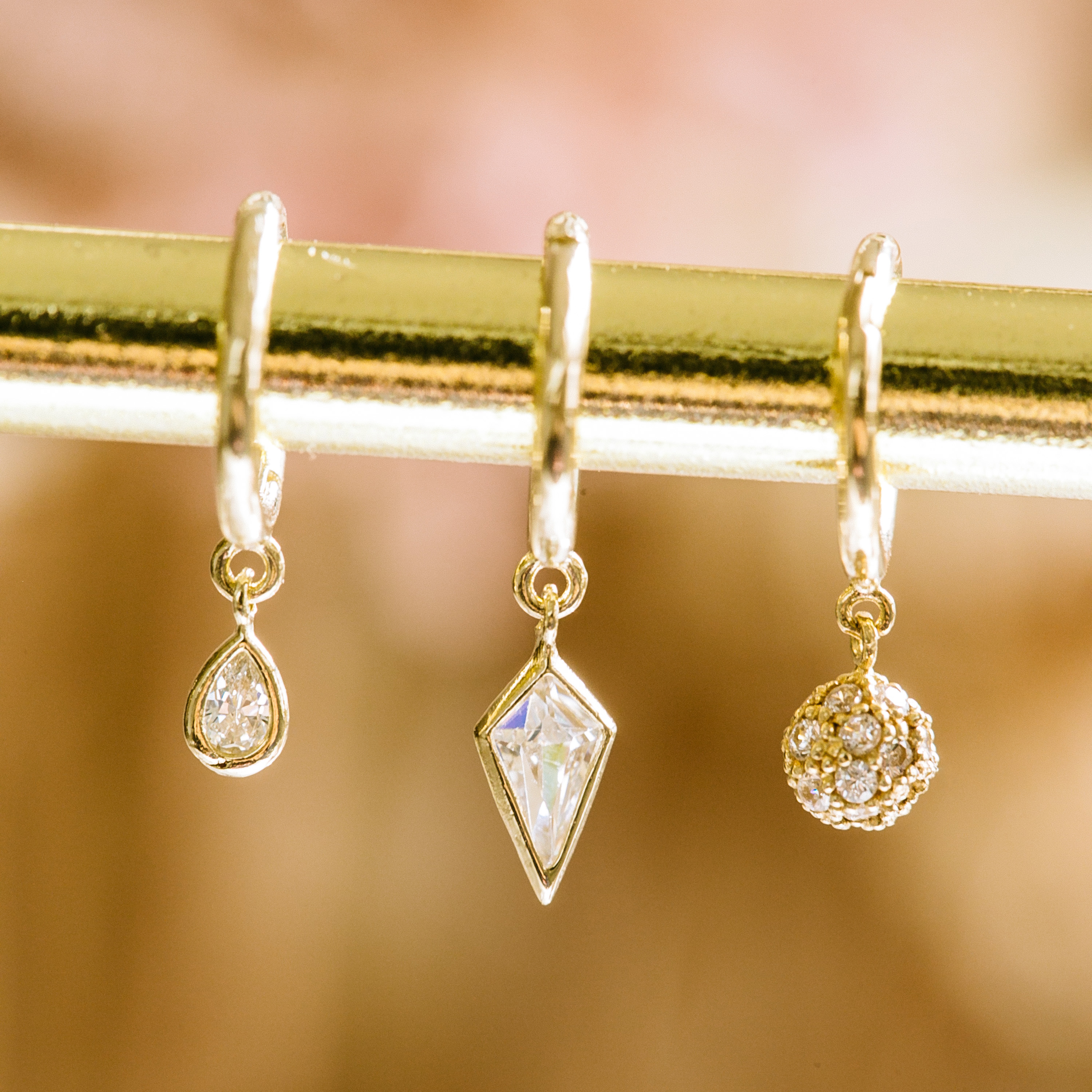 14K金 ゴールド 耳 鼻 軟骨 ニップル ヘリックス トラガス メンズ レディース フープ ピアス リング イヤリン