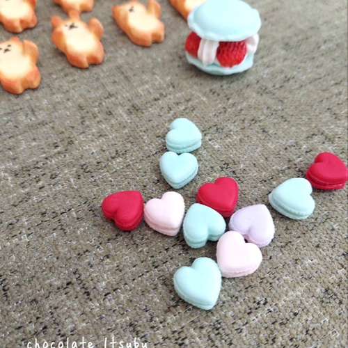 ハートマカロン♡紫うさぎちゃん
