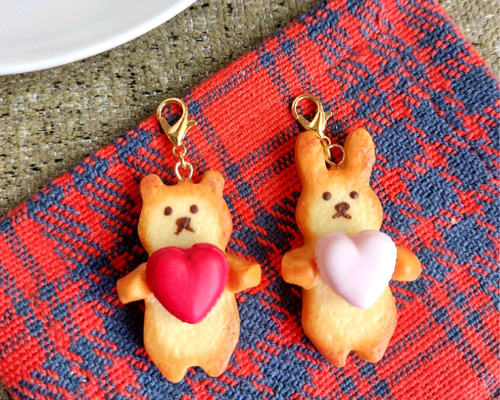 Ryuusa☆クッキー＆シュークリームチャーム☆フェイクスイーツ