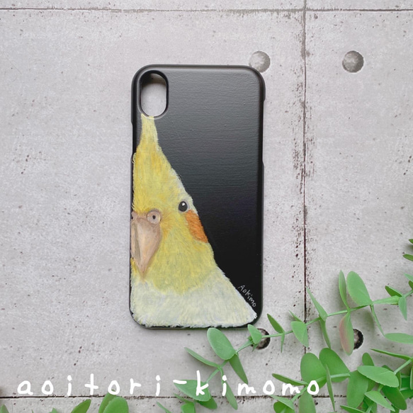 オカメインコのクールなスマホケースルチノー 2枚目の画像