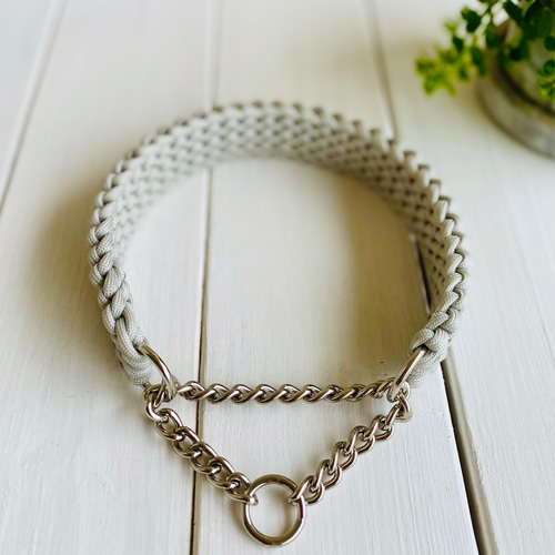 受注制作 パラコード首輪 ハーフチョーク リード・首輪 M IYA 通販