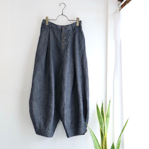 linen chino squash pants 2枚目の画像