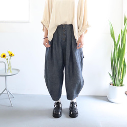 linen chino squash pants 1枚目の画像