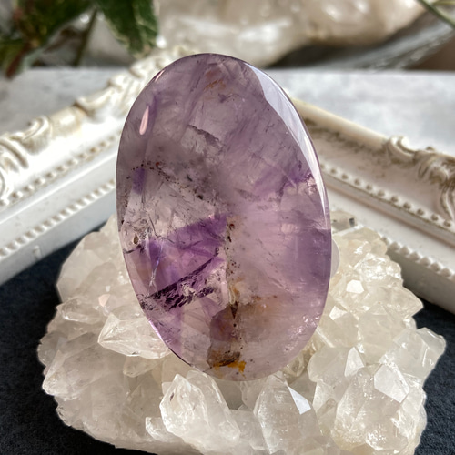 鉱物トラピッチェ アメジスト✨　ルース　紫水晶