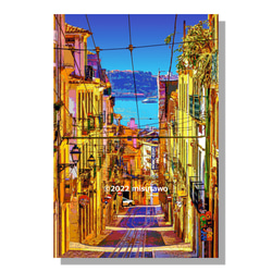 【アートポスター】リスボン 旧市街の路地（作品No.378） 5枚目の画像