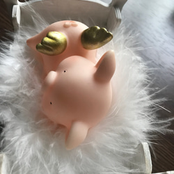 天使の豚さん　ベビーベッド 9枚目の画像