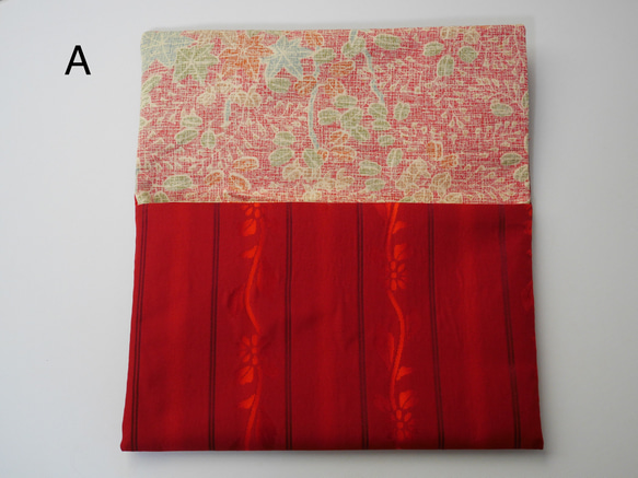 [完整的 1 點項目，包括紅印本] 和服翻拍大正羅馬 3 种红花 fukusa 第2張的照片