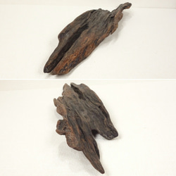 【温泉流木】幹の木の皮そのままの美しくダークな流木台座 台座 流木インテリア 3枚目の画像