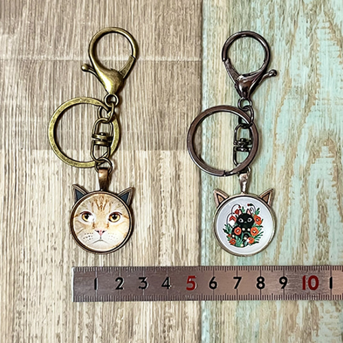 Rinu アクリルキーホルダー 猫耳 livingut_464801