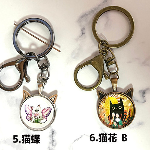 Rinu アクリルキーホルダー 猫耳 livingut_464801