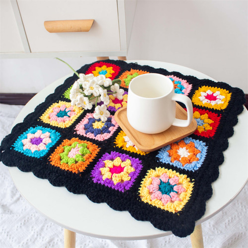 ハンドメイド かぎ針編み フラワーモチーフ 編み物 デイジー ハンドメイド かぎ針編み フラワーモチーフ 編み物 デイジー