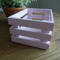 木製のボックス(コスモス色)★no.2079 5枚目の画像