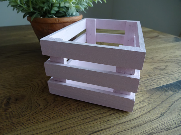 木製のボックス(コスモス色)★no.2079 5枚目の画像