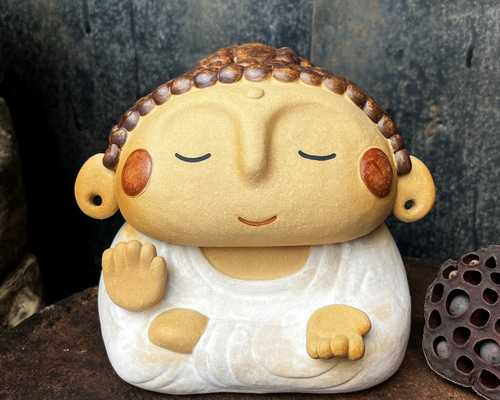 満天大仏　グレー仏像ぬいぐるみ 赤い座布団付き 満天大仏 グレー仏像ぬいぐるみ 赤い座布団付き 楽天市場】仏陀