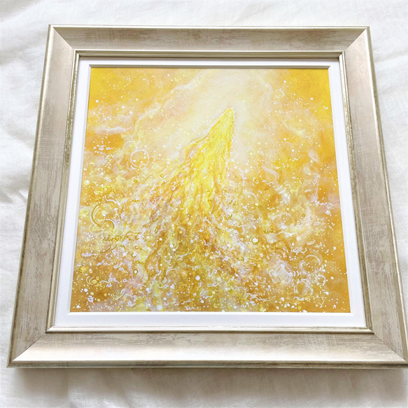 神様の光(原画) 龍神様の絵、龍の絵、アクリル画の原画、光の龍 絵画 HIDEKI 通販