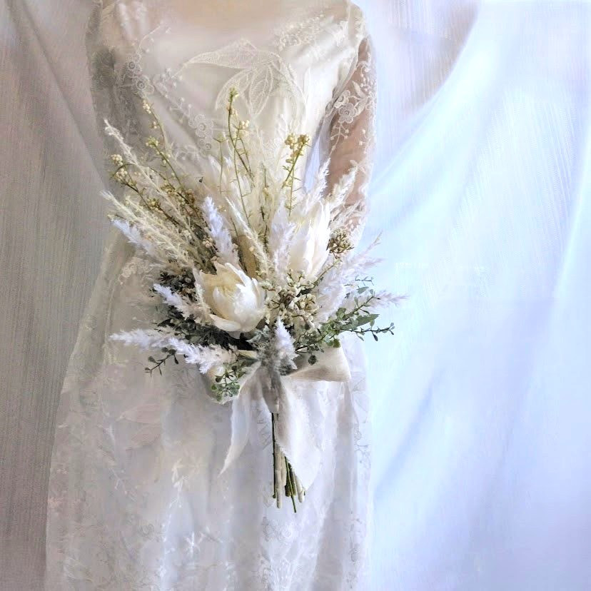 プロテア の ウェディングブーケ ns804a アーティフィシャルフラワー