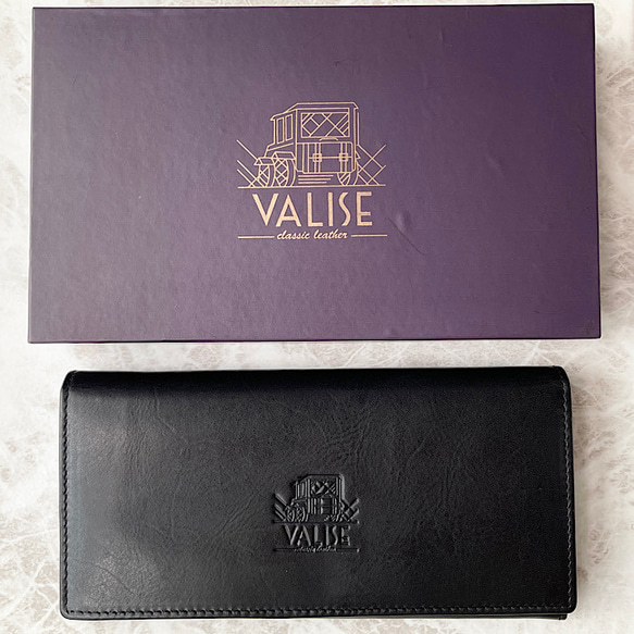 英国デザインValise長財布II イートンブラック 6枚目の画像