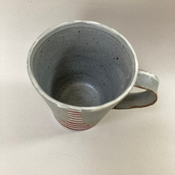 彩泥マグカップ（横縞） 3枚目の画像