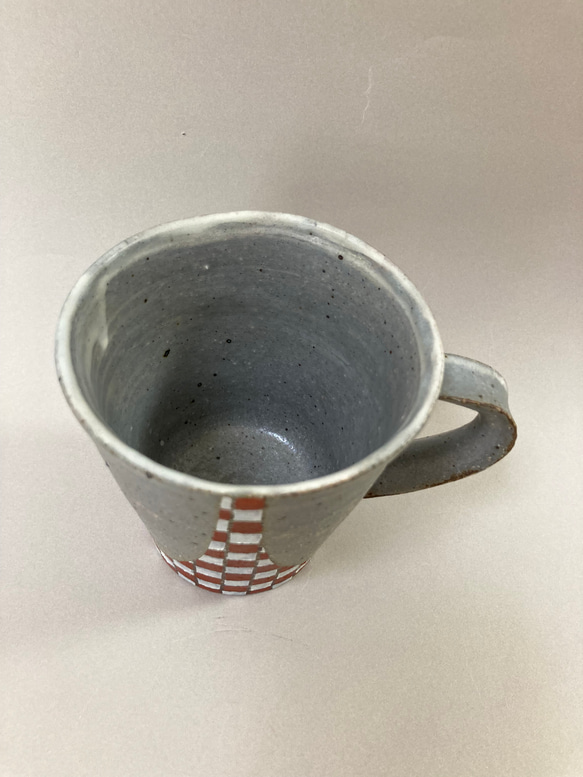 彩泥マグカップ（市松） 2枚目の画像